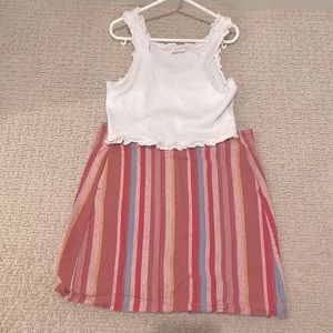 Cute outfit Nordstrom / Zara skirt and top girls sz 10